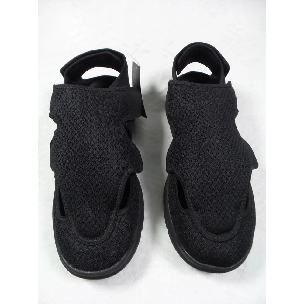 FitVille Shoes Mens Size 12.5 Wide Width Black EasyTop Recovery Sandals NWOB